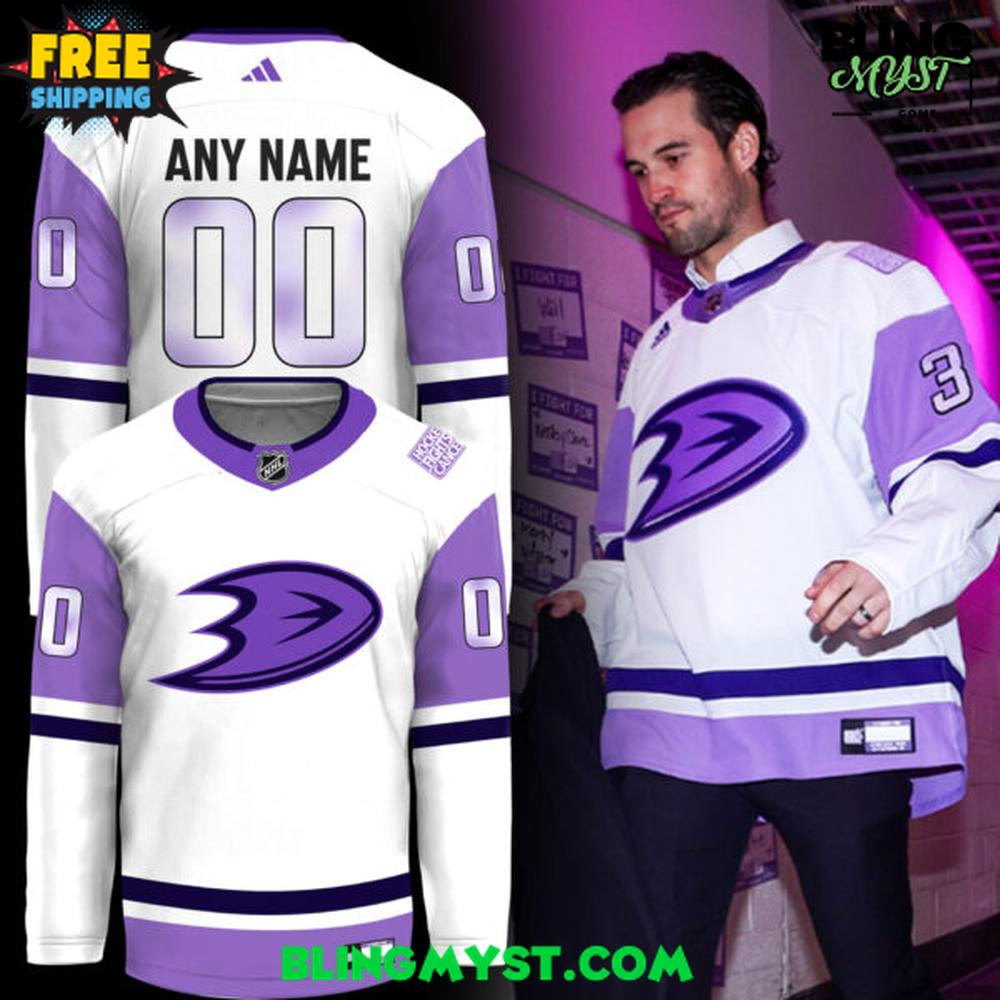 Anaheim Ducks Fight Cancer Night 2025 Hockey Jersey