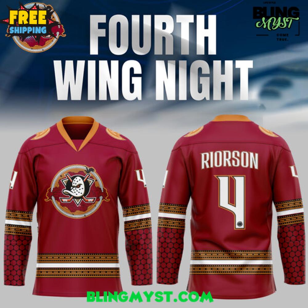 Anaheim Ducks Fourth Wing Night 2025 Hockey Jersey