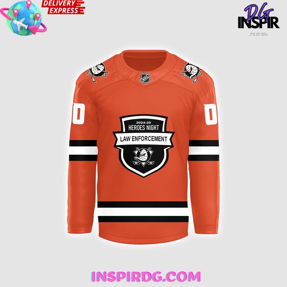 Anaheim Ducks Law Enforcement Appreciation Night 2024 Hockey Jersey