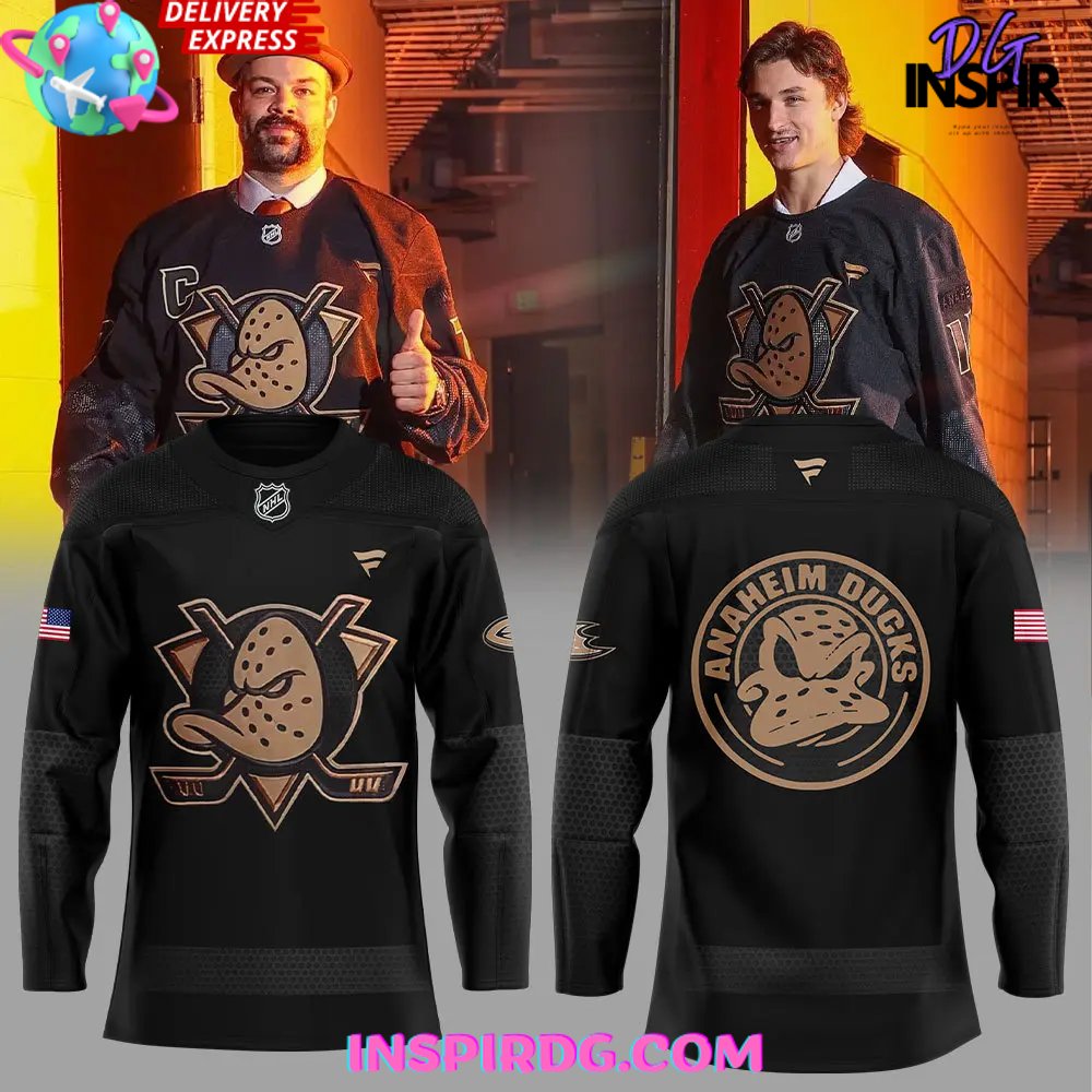 Anaheim Ducks Military Appreciation Special Black Hockey Jersey