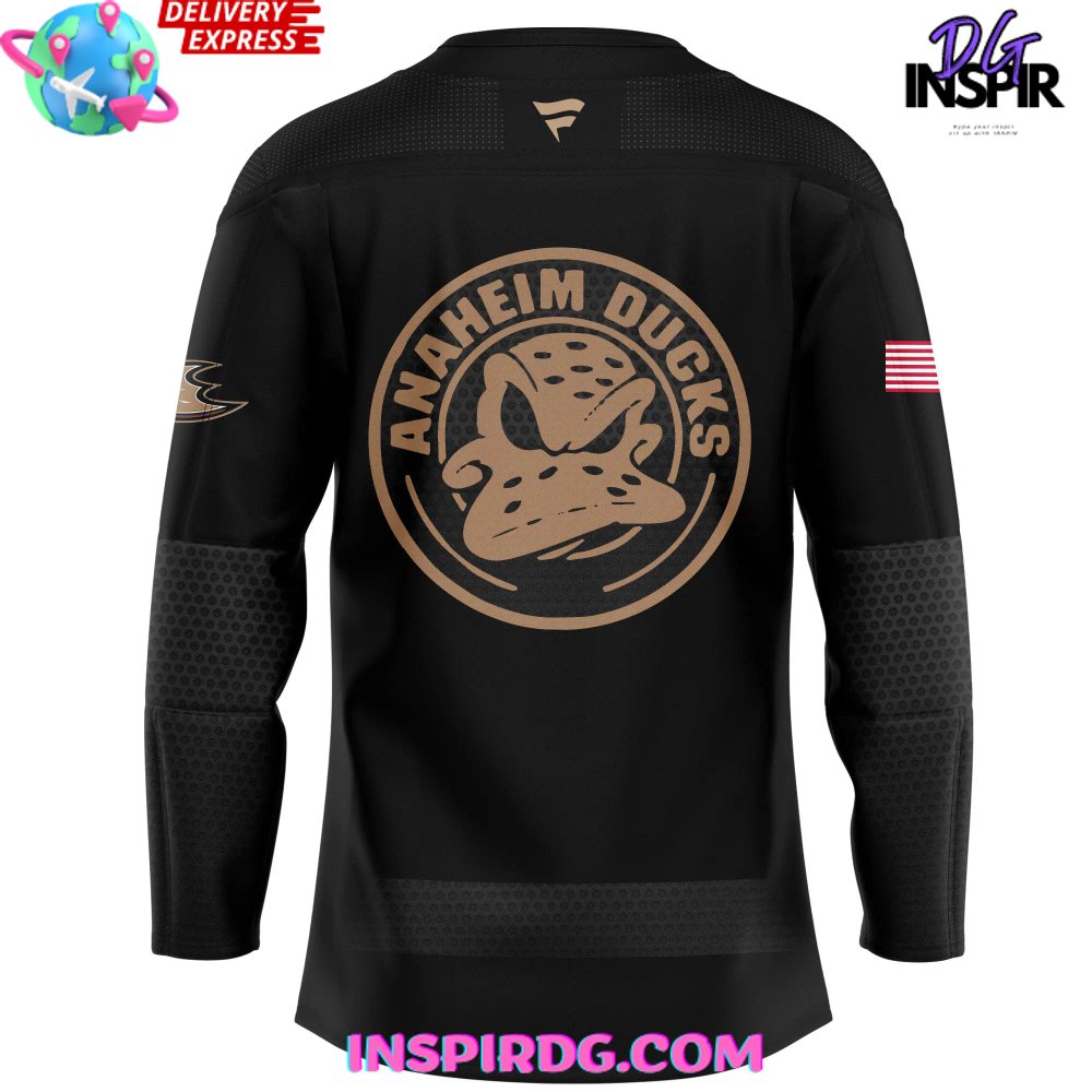 Anaheim Ducks Military Appreciation Special Black Hockey Jersey