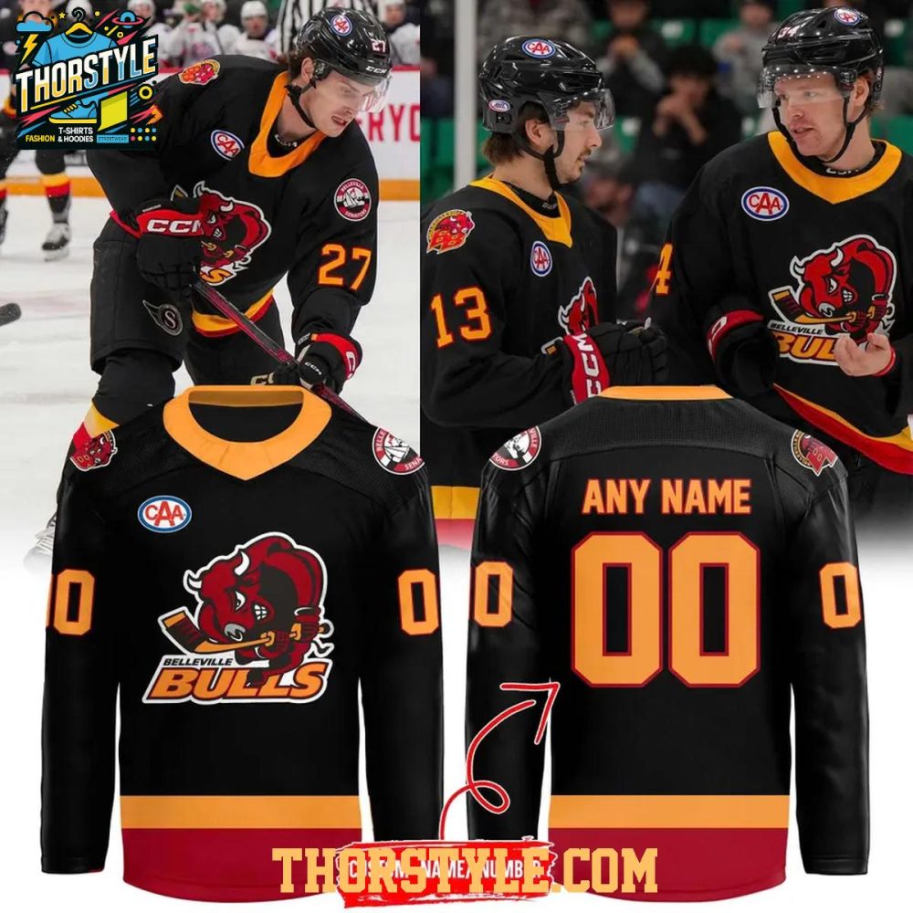 Belleville Senators Bulls Night 2026 Personalized Hockey Jersey