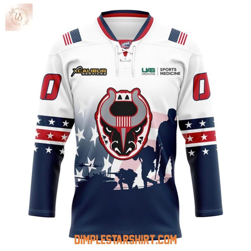 Birmingham Bulls 2025 Military Appreciation Night Jersey