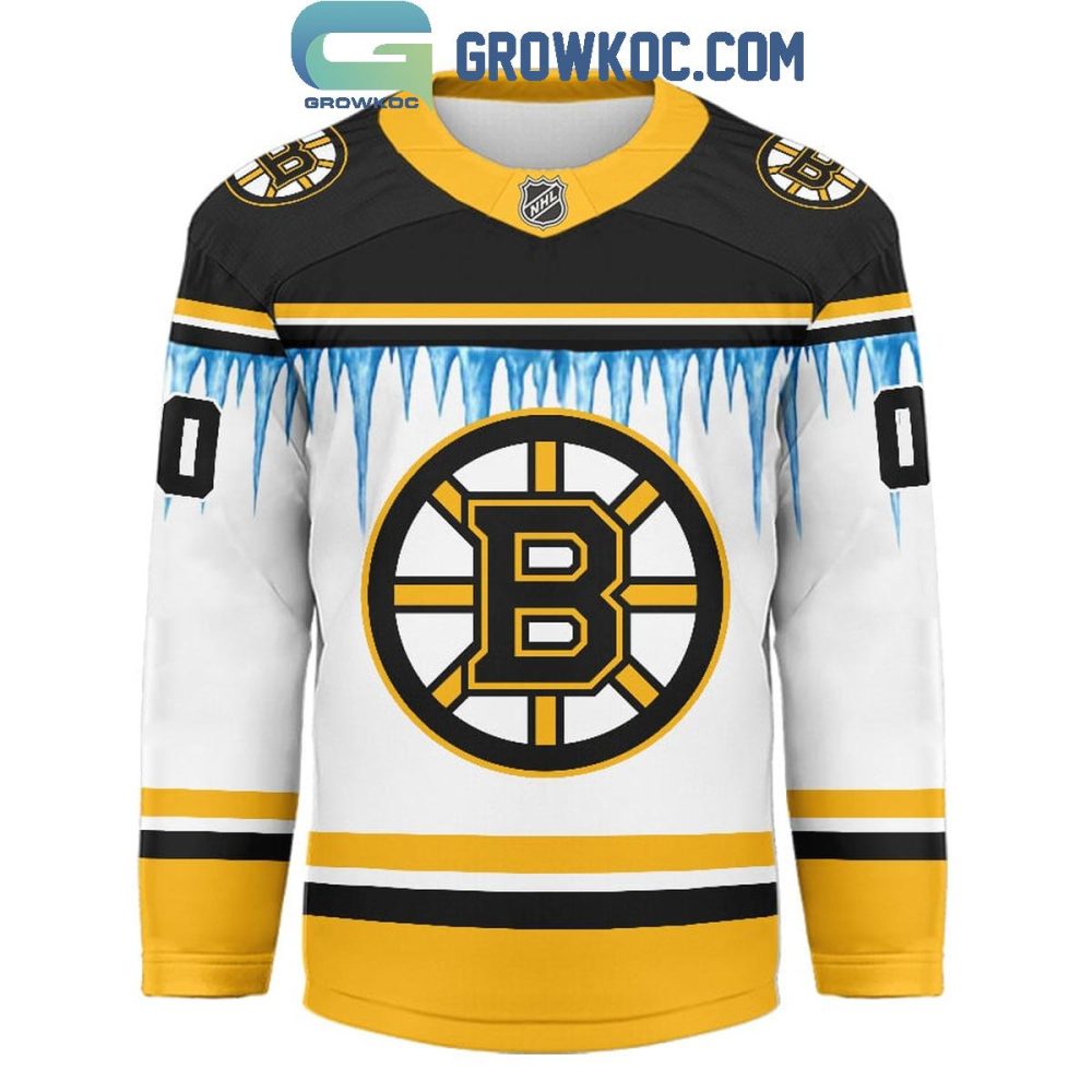 Boston Bruins Christmas Tree Custom Hockey Jersey