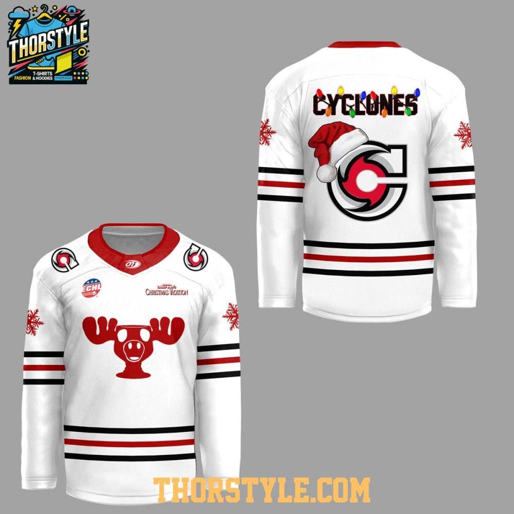 Cincinnati Cyclones Christmas Holiday Reindeer 2025 Personalized Hockey Jersey