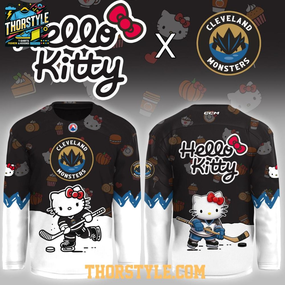 Cleveland Monsters Hello Kitty Night Game 2026 Personalized Hockey Jersey