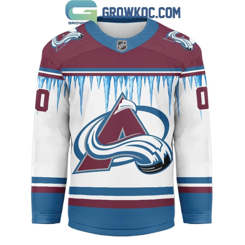 Colorado Avalanche Christmas Tree Custom Hockey Jersey