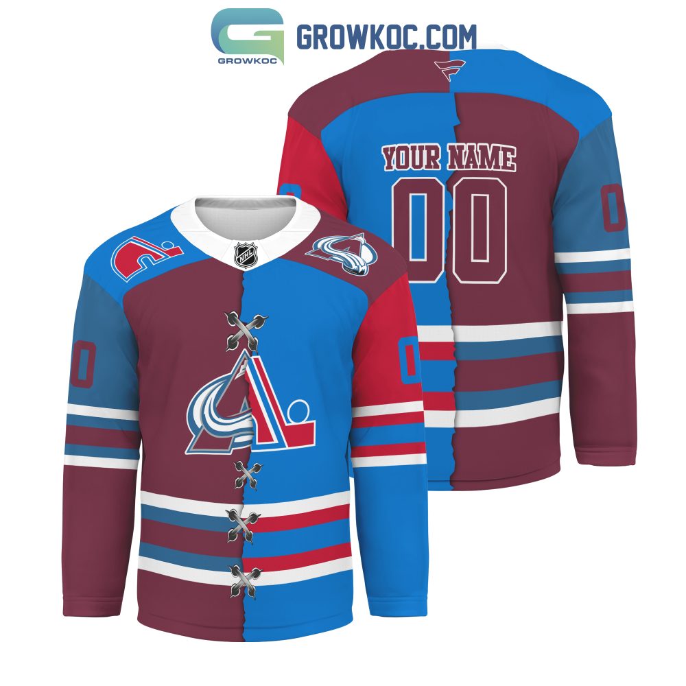 Colorado Avalanche Mix Quebec Nordiques Hockey Jersey