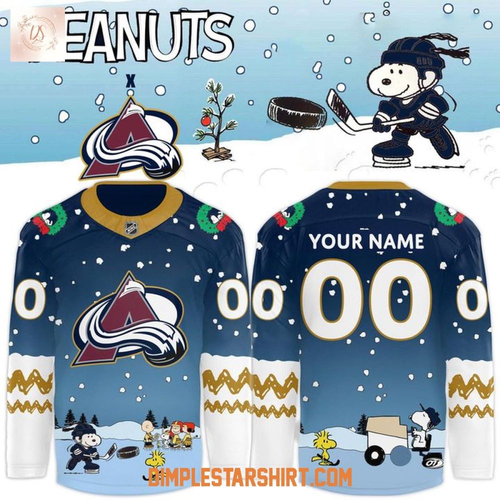 Colorado Avalanche Peanuts Christmas 2025 Jersey