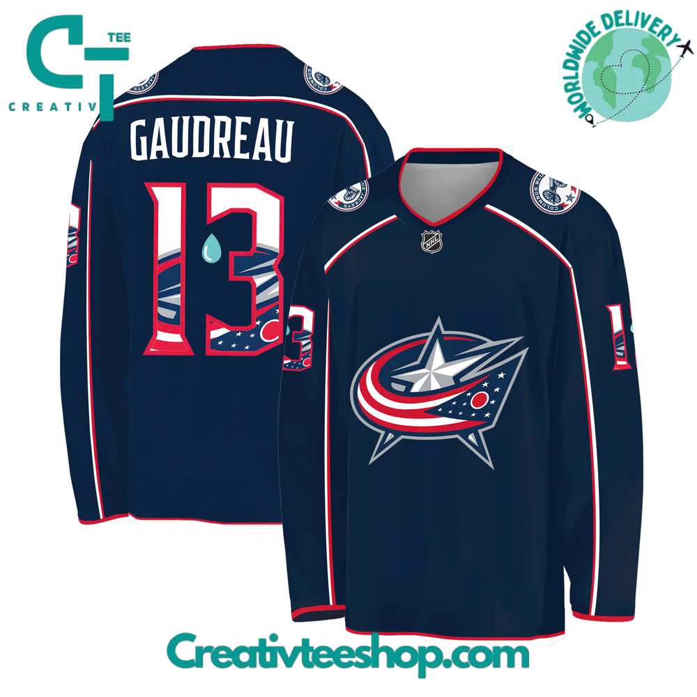 Columbus Blue Jackets In Loving Memory Johnny Gaudreau Hockey Jersey
