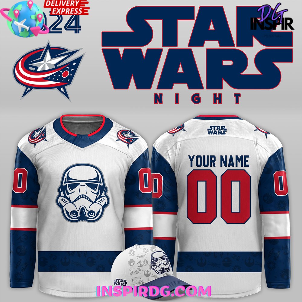 Columbus Blue Jackets X Star Wars Night 2024 Custom Hockey Jersey