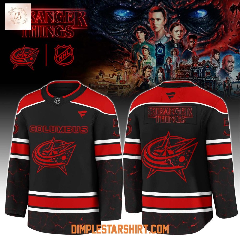 Columbus Blue Jackets X Stranger Things 5 One Last Adventure Jersey