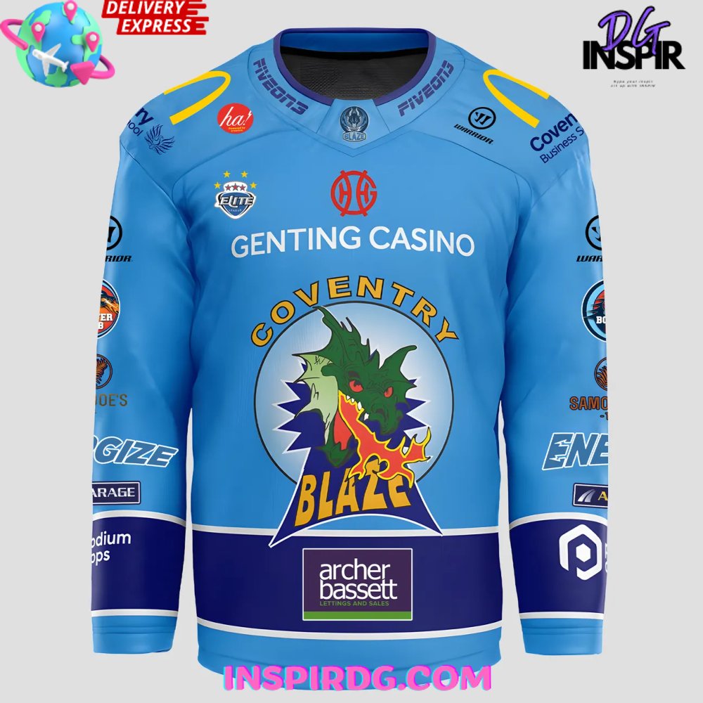 Coventry Blaze Regush Retro 2025 Hockey Jersey