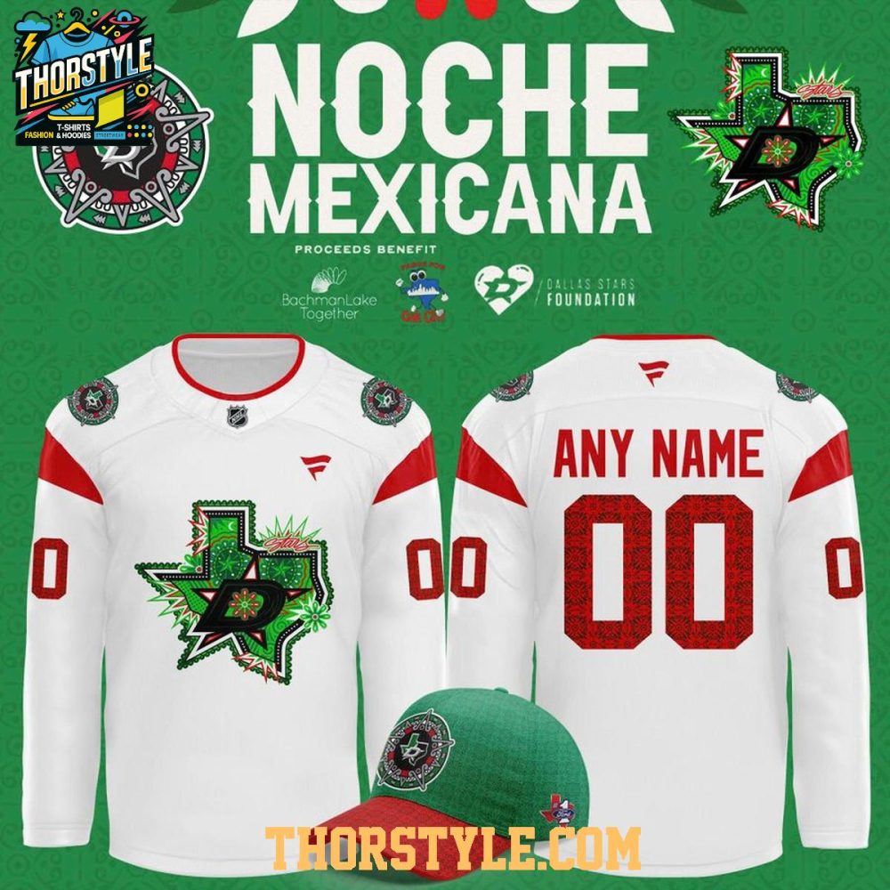 Dallas Stars 2026 Noche Mexicana Heritage Night Personalized Hockey Jersey