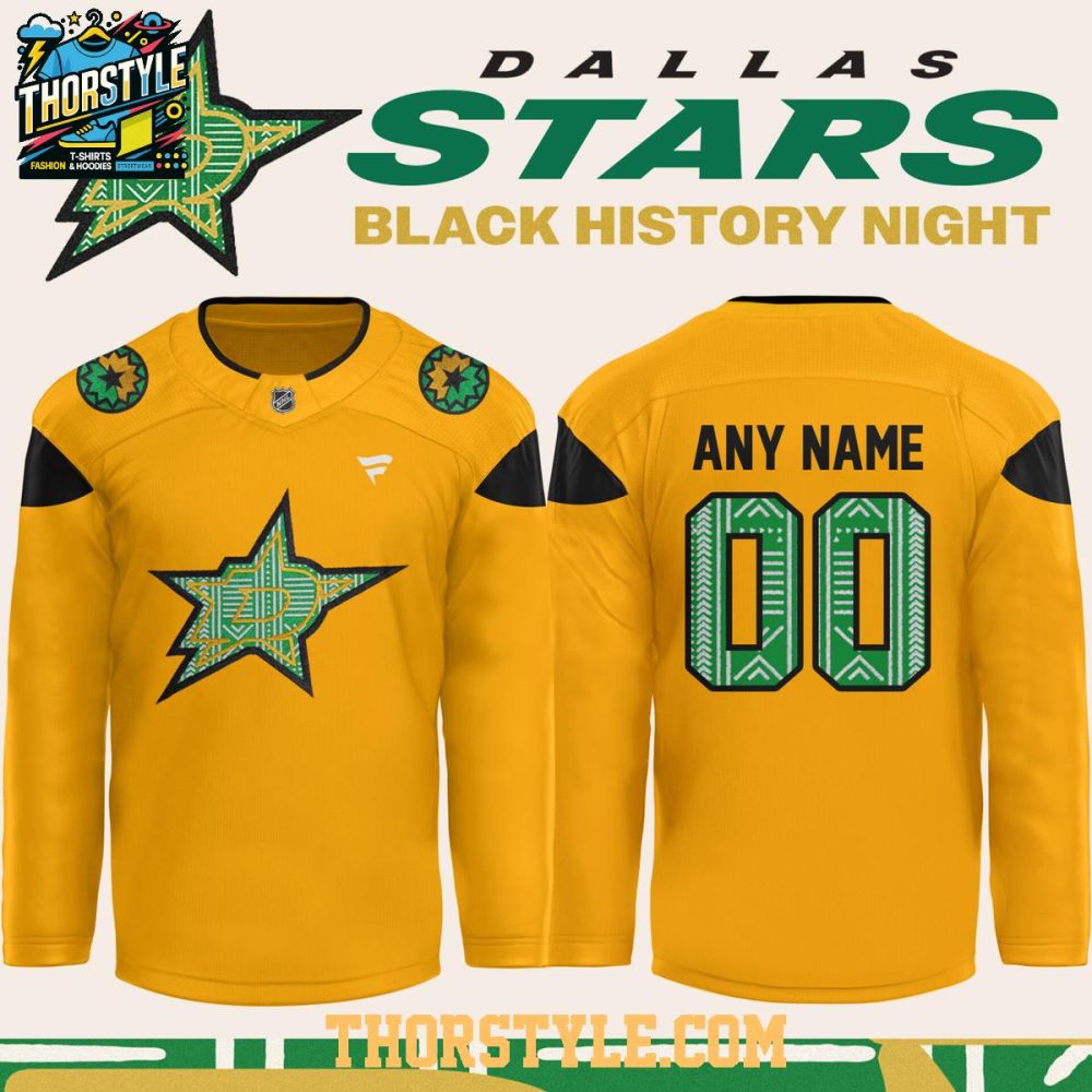 Dallas Stars Black History Night 2026 Personalized Hockey Jersey