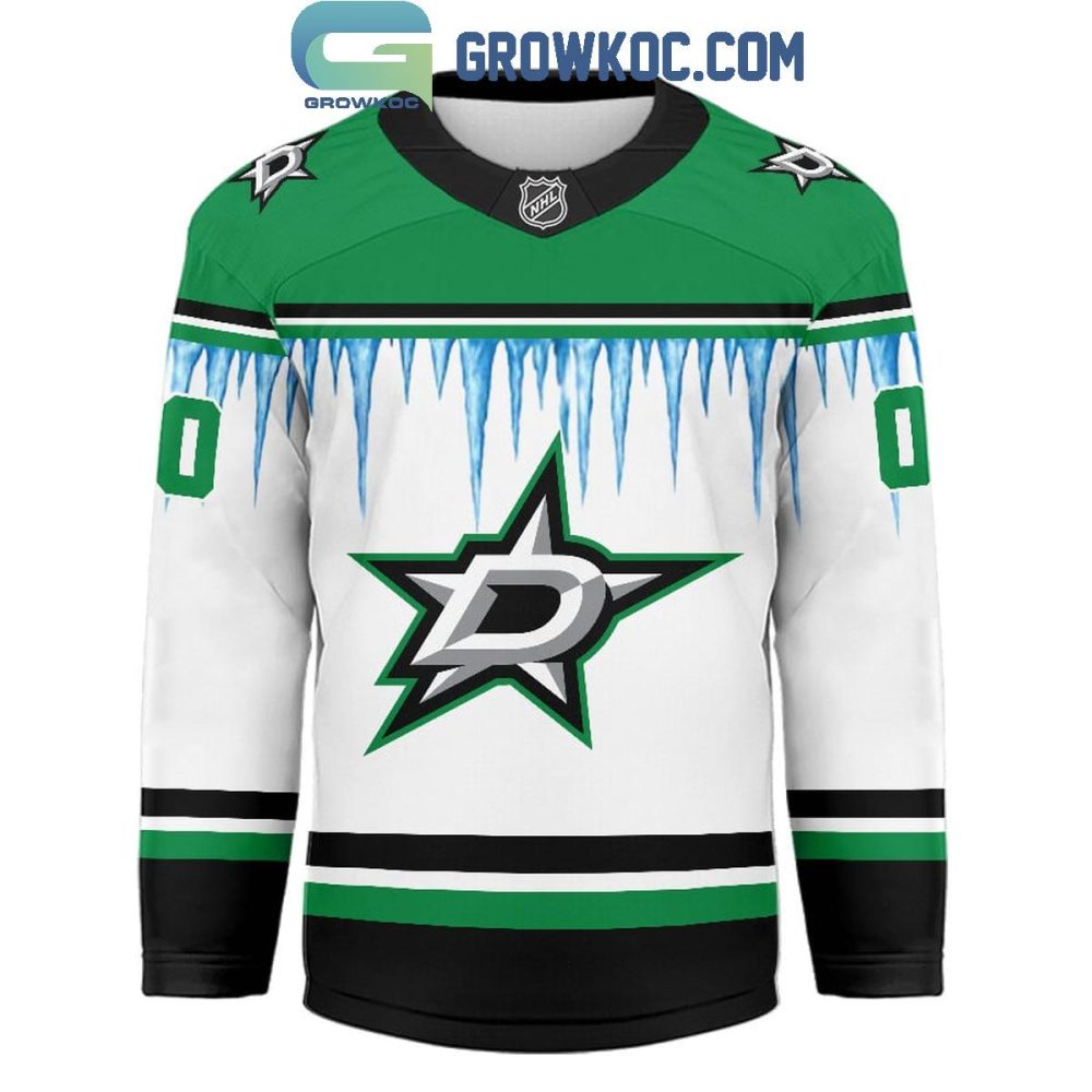 Dallas Stars Christmas Tree Custom Hockey Jersey