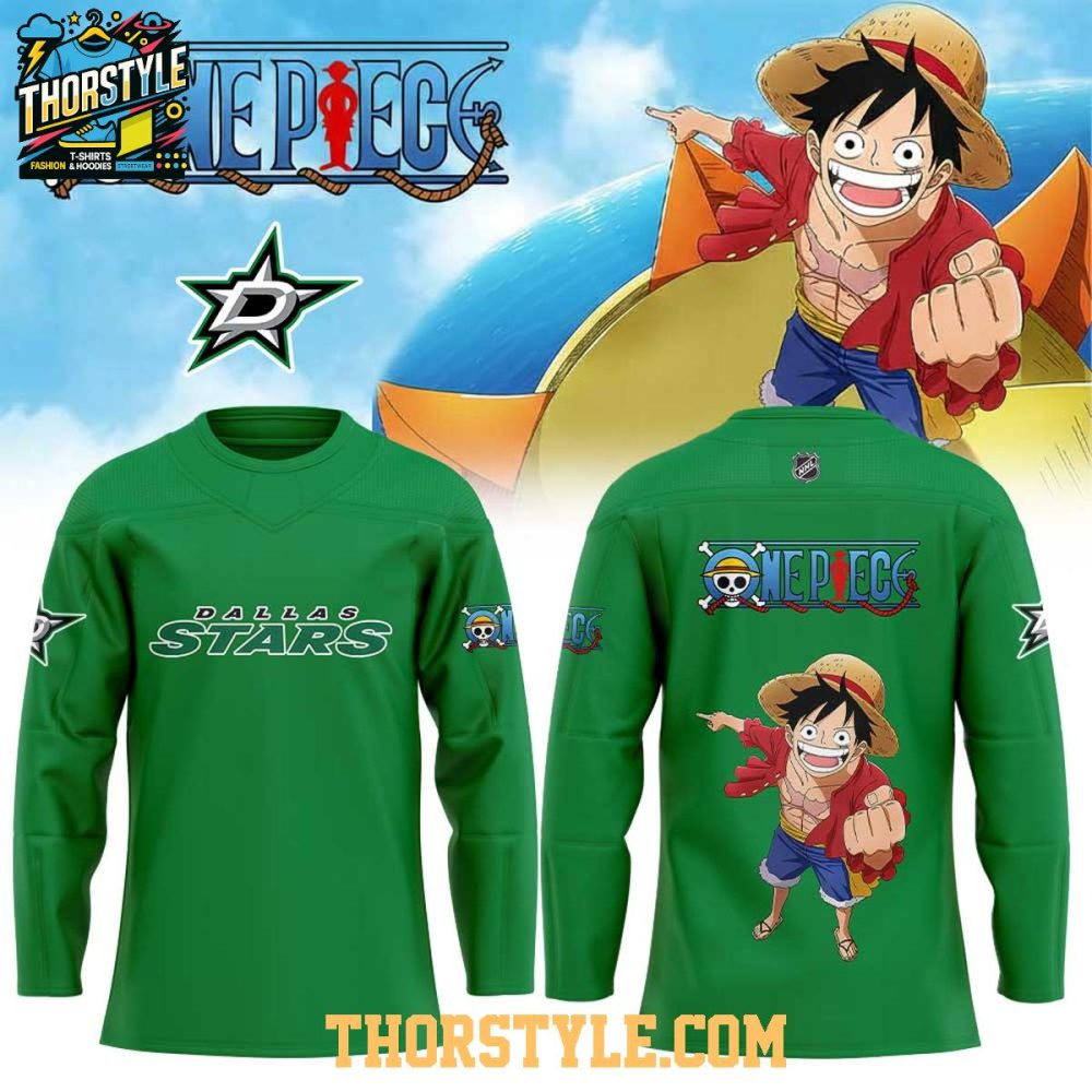 Dallas Stars One Piece Into The Grand Line 2026 Hockey Jersey