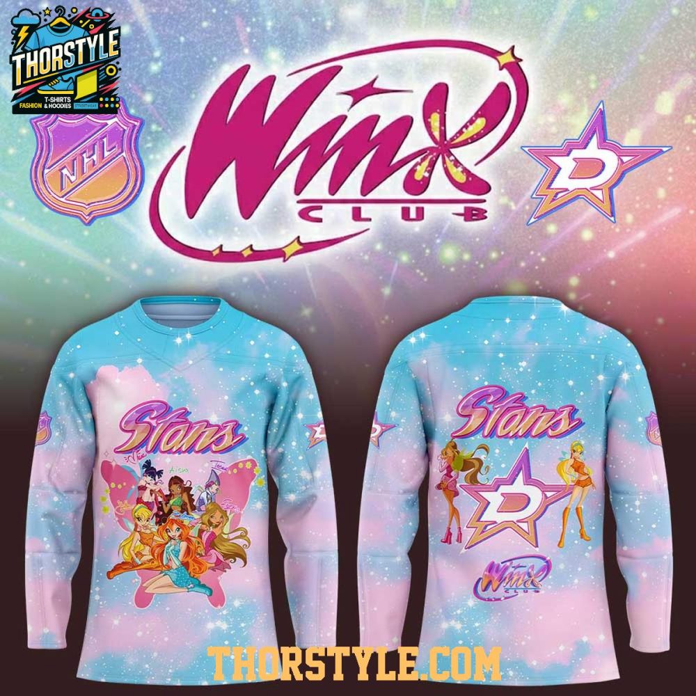Dallas Stars Winx Club The Magic Is Back 2026 Night Hockey Jersey