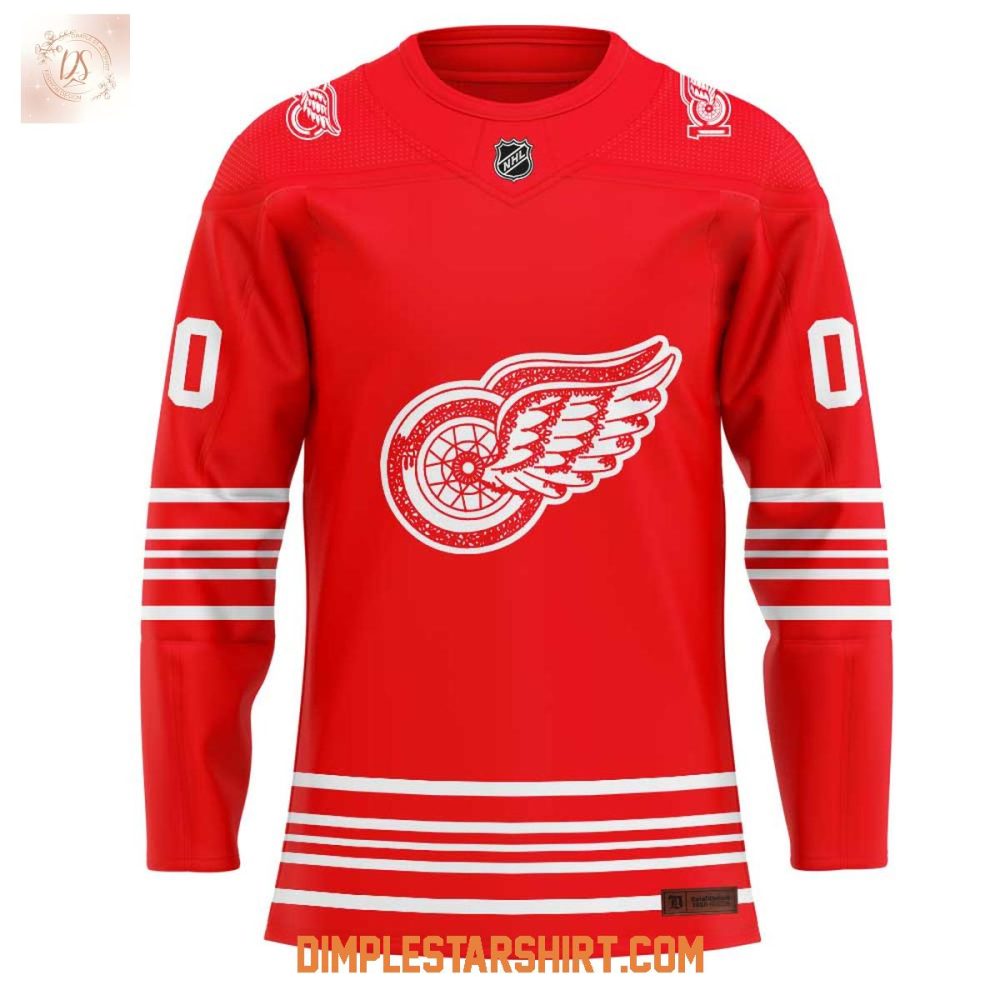 Detroi Red Wings New Uniform Celebration 100 Years Of Hockeytown Hockey Jersey