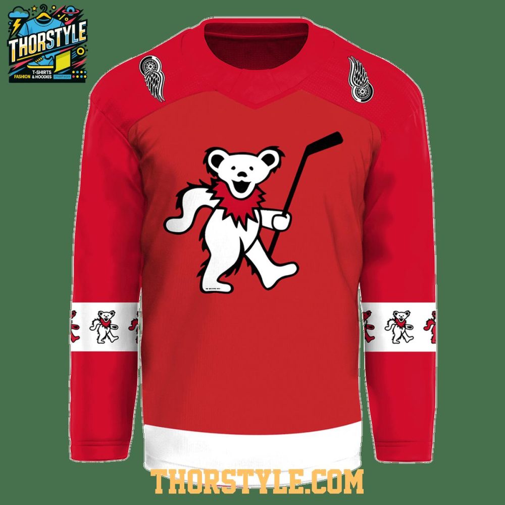 Detroit Red Wings Grateful Dead Night 2026 Personalized Hockey Jersey