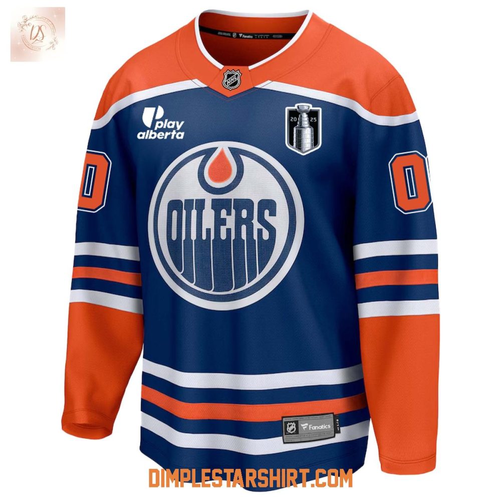 Edmonton Oilers Stanley Cup 2025 Champions Hockey Jersey