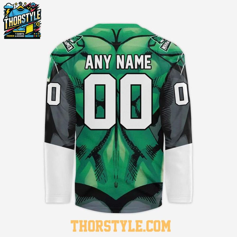 Fayetteville Marksmen Heroes Night Hulk 2026 Personalized Hockey Jersey