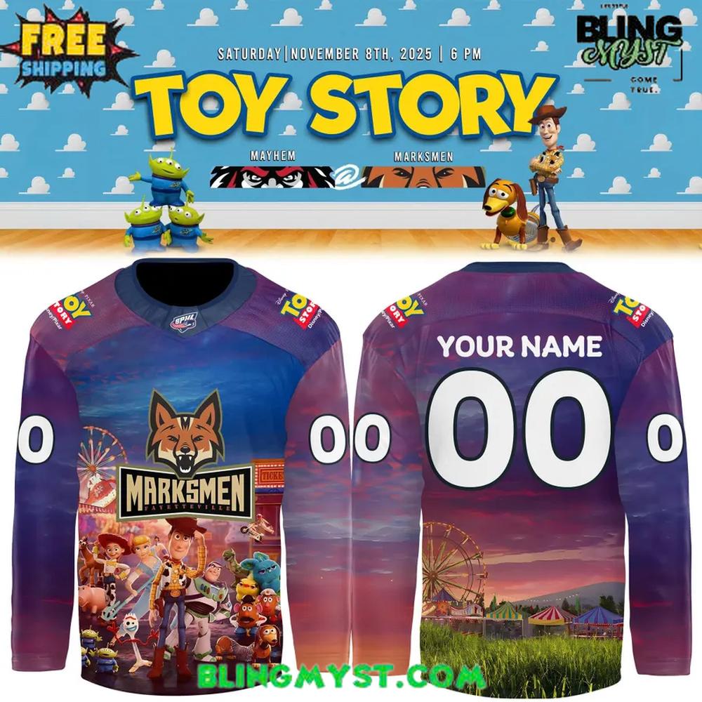 Fayetteville Marksmen Toy Story Special Hockey Jersey