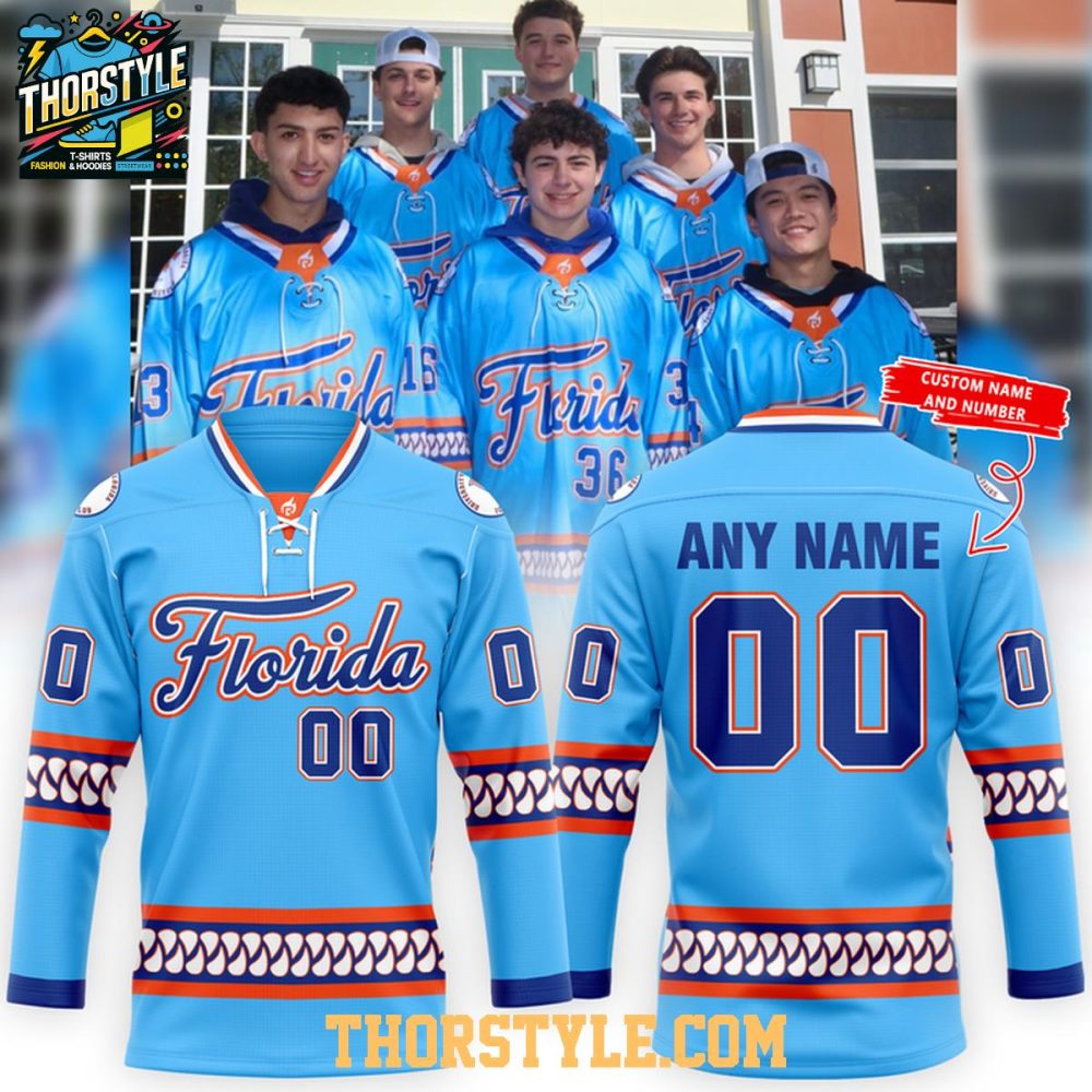 Florida Gators Ice Hockey Savannah Hockey Classic 2026 Personalized Hockey Jersey