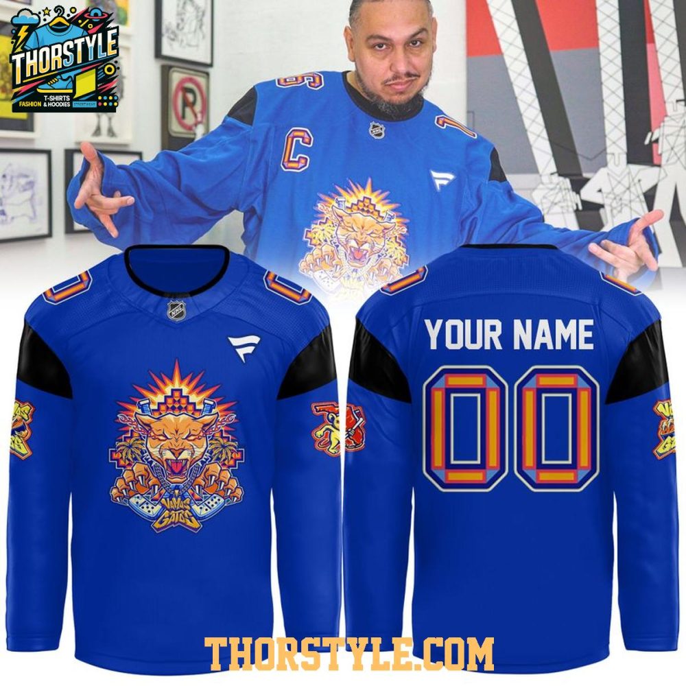 Florida Panthers Vamos Gatos Night 2026 Personalized Hockey Jersey