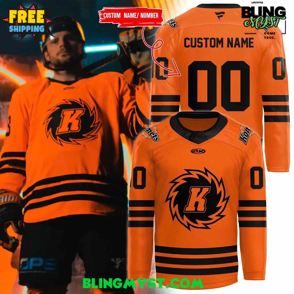 Fort Wayne Komets Orange Out 2025-2026 Hockey Jersey