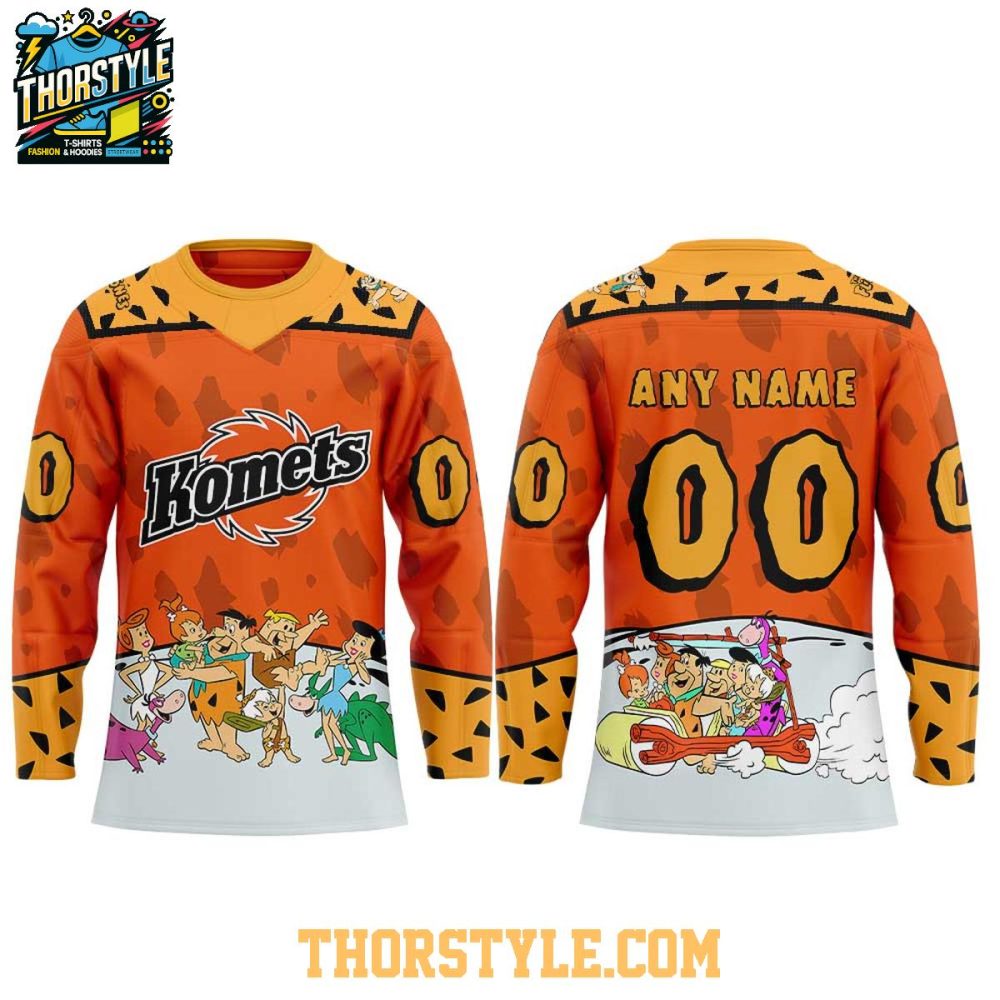 Fort Wayne Komets The Flintstone Night 2026 Personalized Hockey Jersey