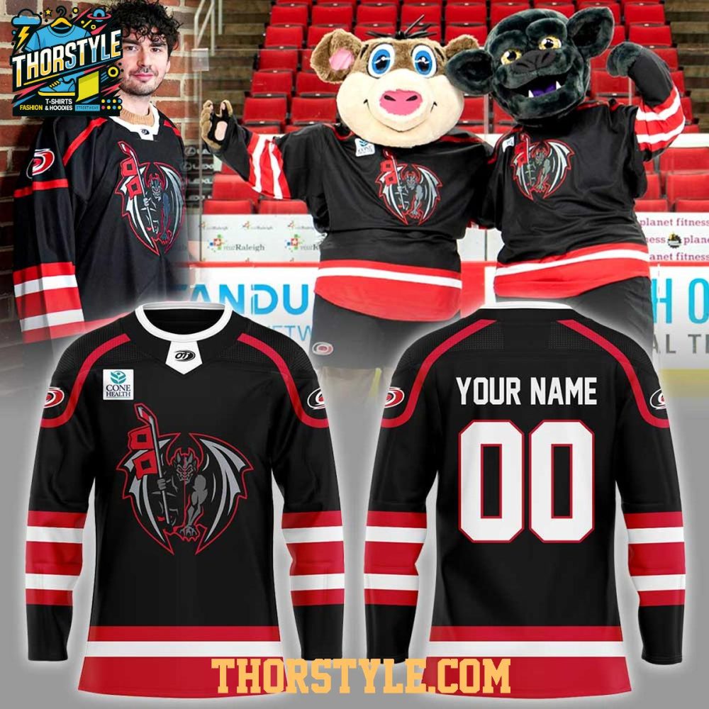 Greensboro Gargoyles Weekend 2026 Canes Affiliate Personalized Hockey Jersey