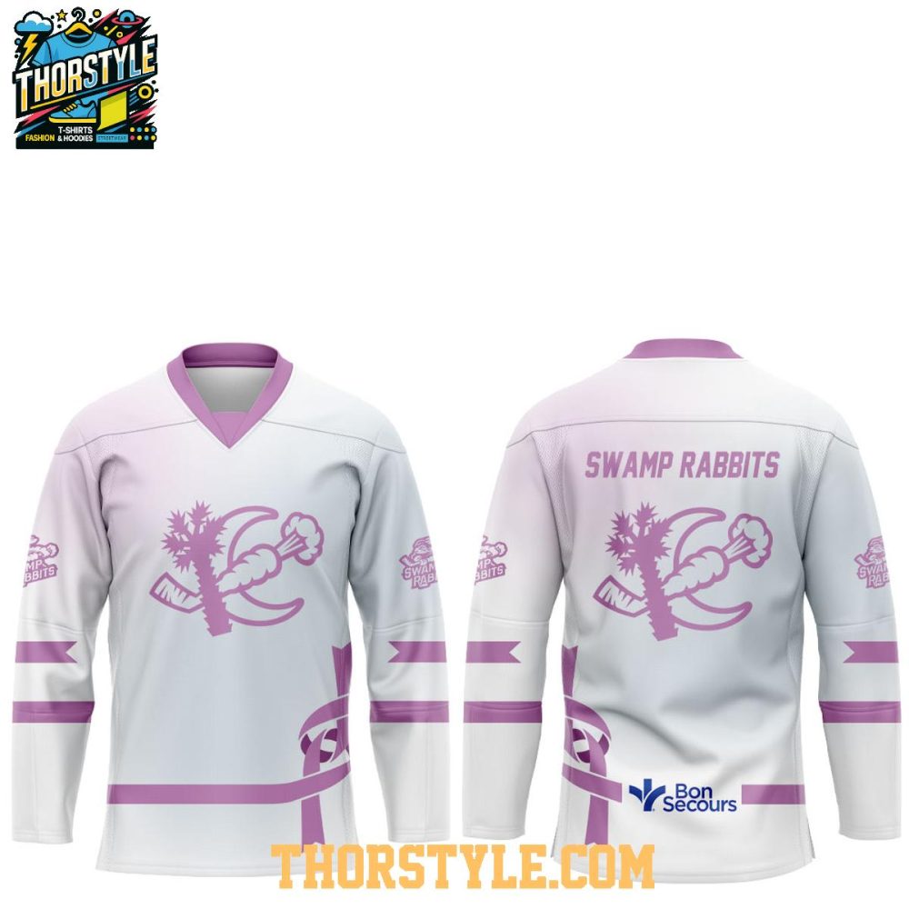 Greenville Swamp Rabbits 2026 Fight Cancer Personalized Hockey Jersey
