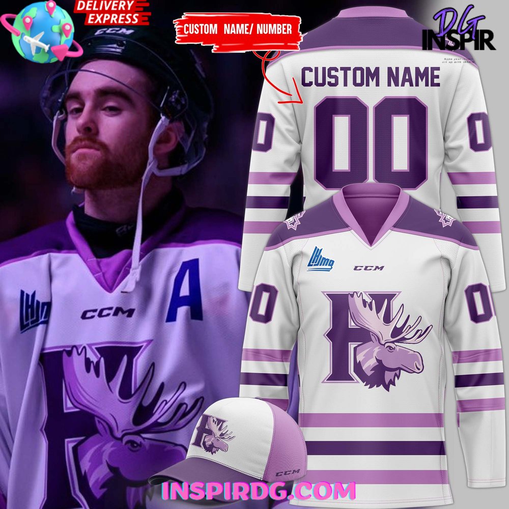Halifax Mooseheads Fight Cancer 2025 Jersey
