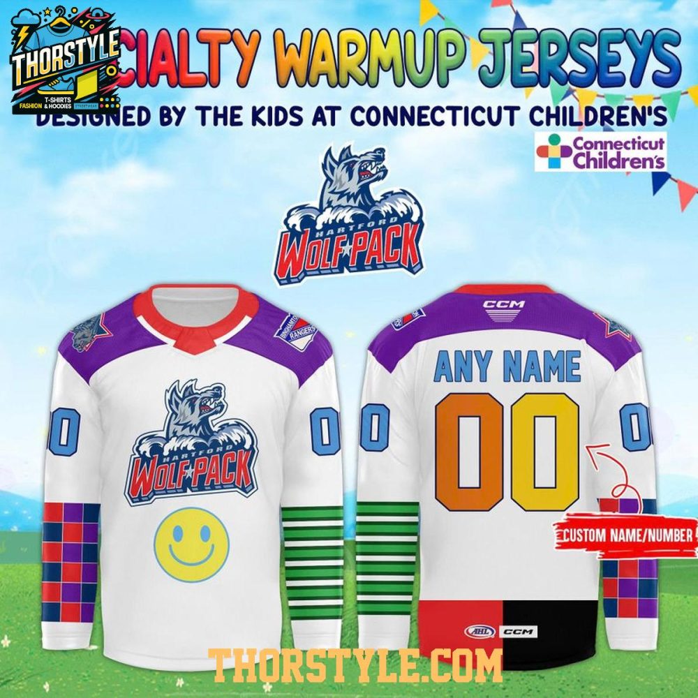 Hartford Wolf Pack Specialty Warmup 2026 Personalized Hockey Jersey