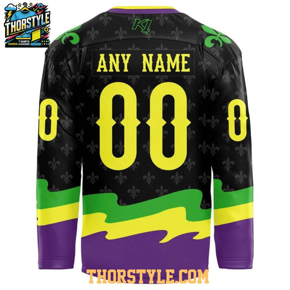 Huntsville Havoc Mardi Gras 2025 Celebration Personalized Hockey Jersey