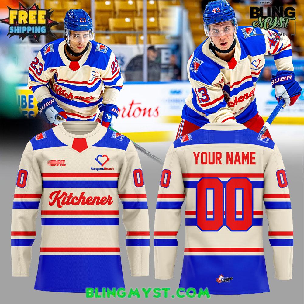 Kitchener Rangers Warmups R-Town Hockey Jersey