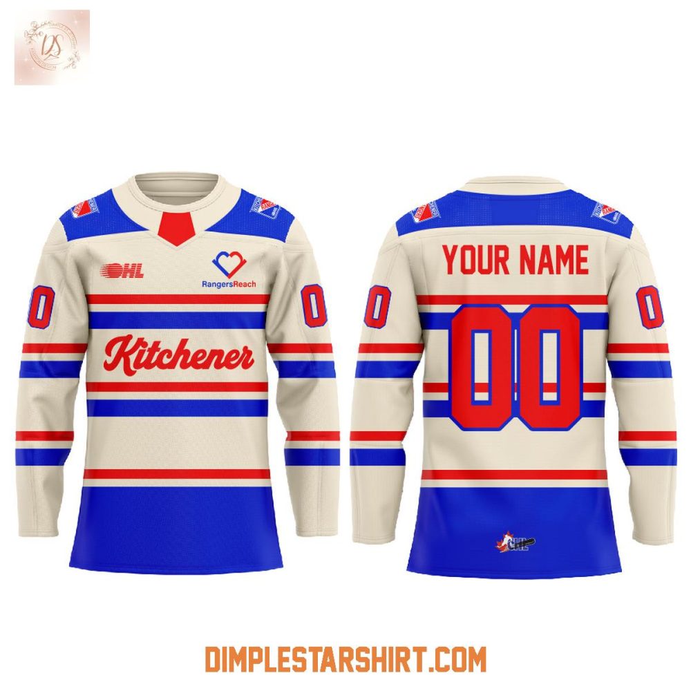Kitchener Rangers Warmups Rtown Hockey Jersey