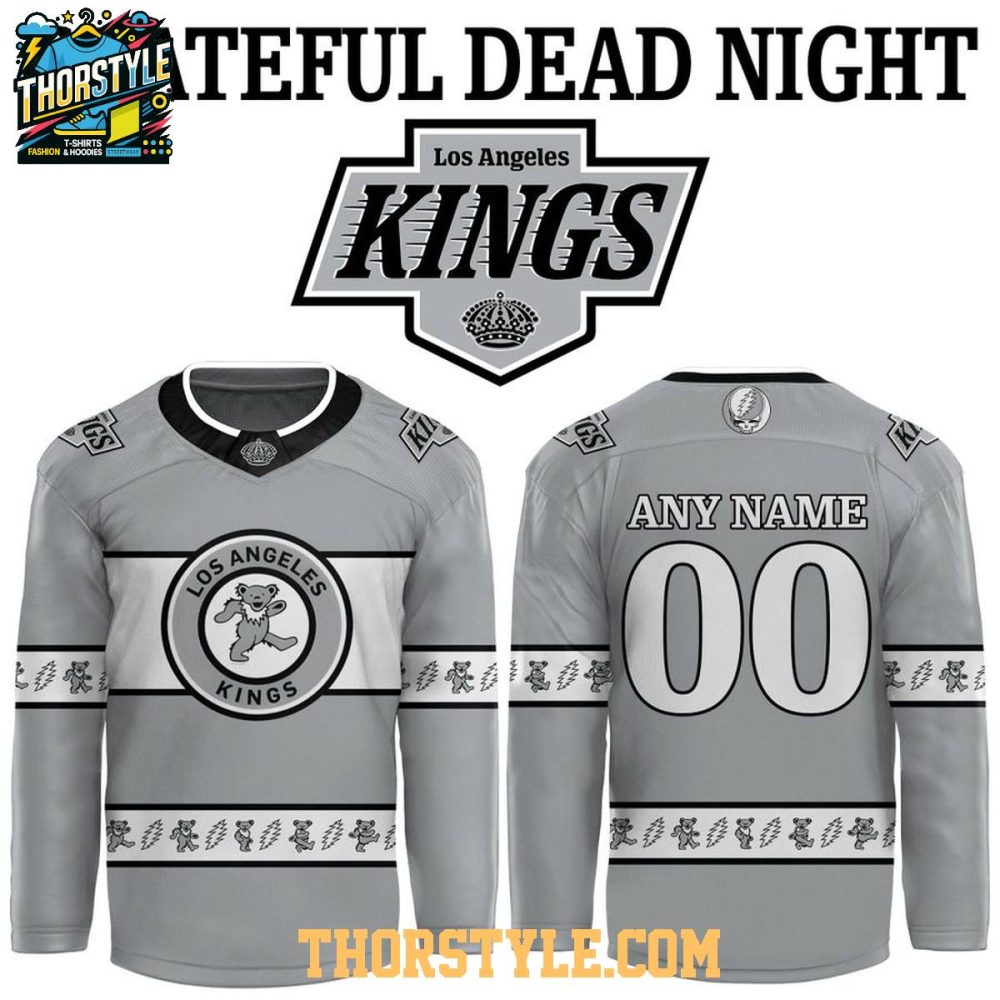 Los Angeles Kings Grateful Dead Night 2026 Personalized Hockey Jersey