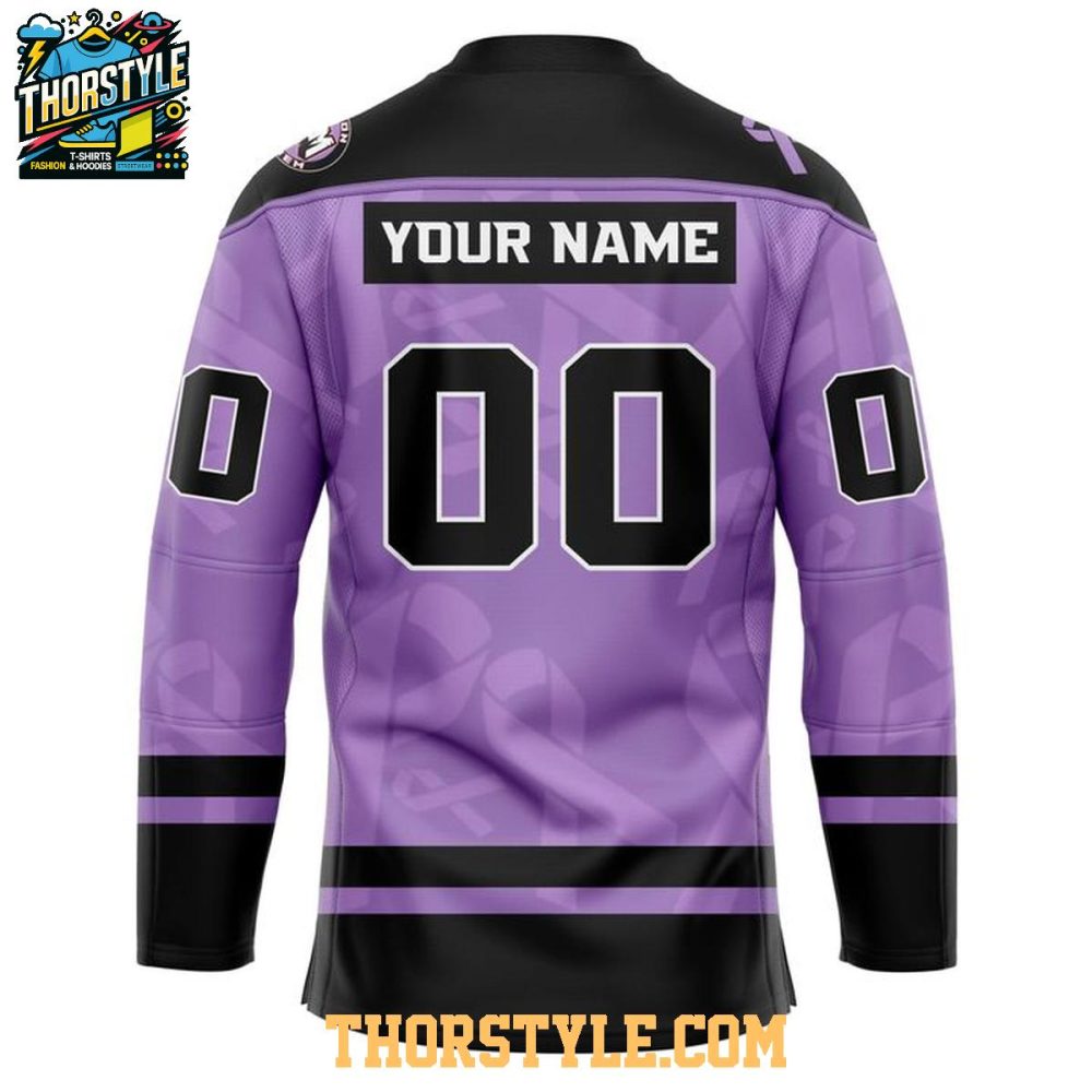 Macon Mayhem Cancer Night 2026 Personalized Hockey Jersey
