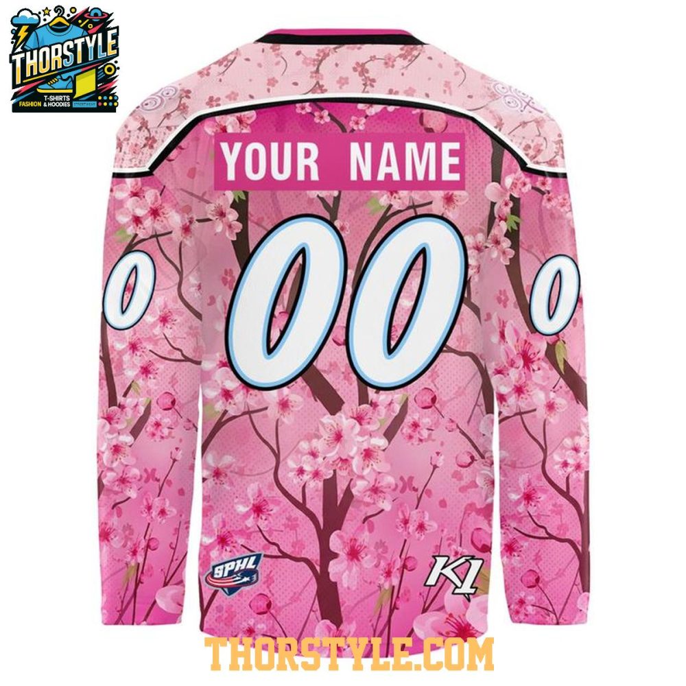 Macon Mayhem Cherry Blossom Day 2026 Personalized Hockey Jersey