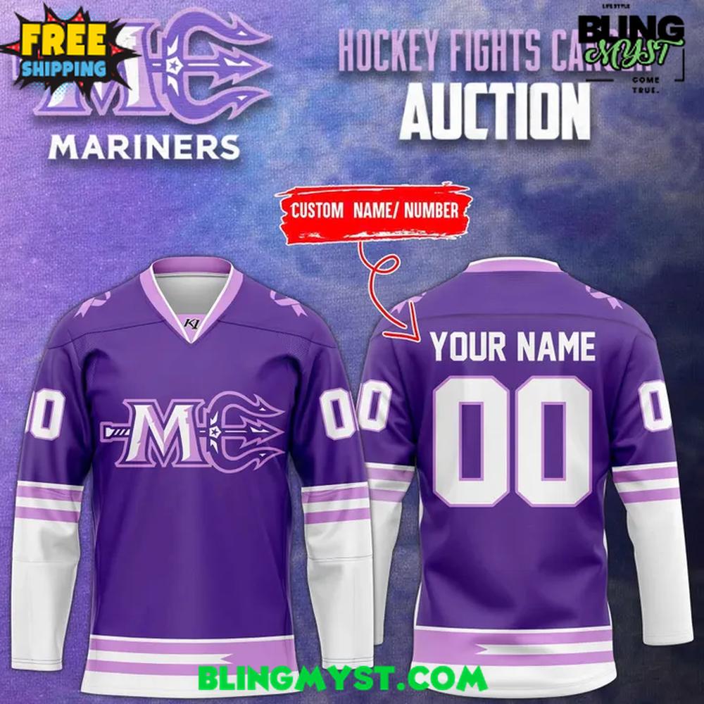 Maine Mariners Hockey Fights Cancer 2026 Hockey Jersey