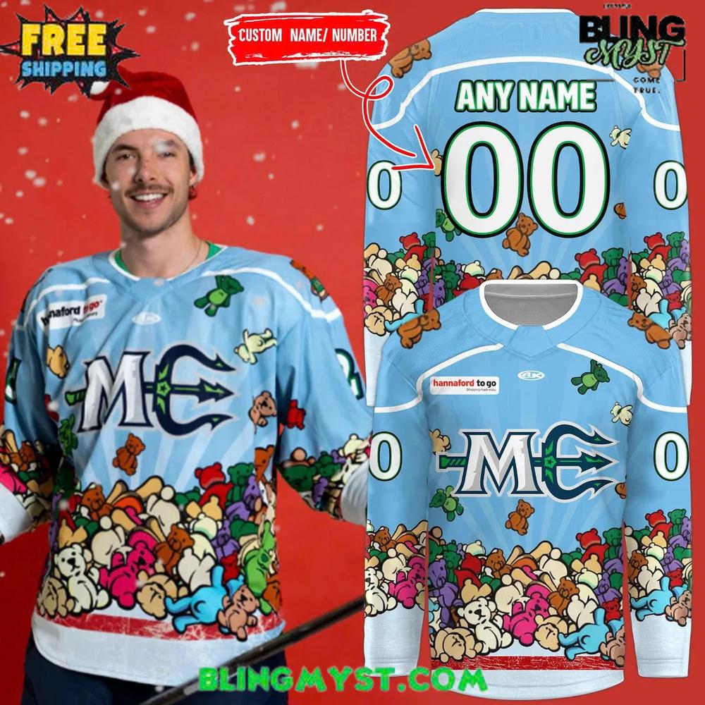 Maine Mariners Our Teddy Bear Toss 2025 Hockey Jersey