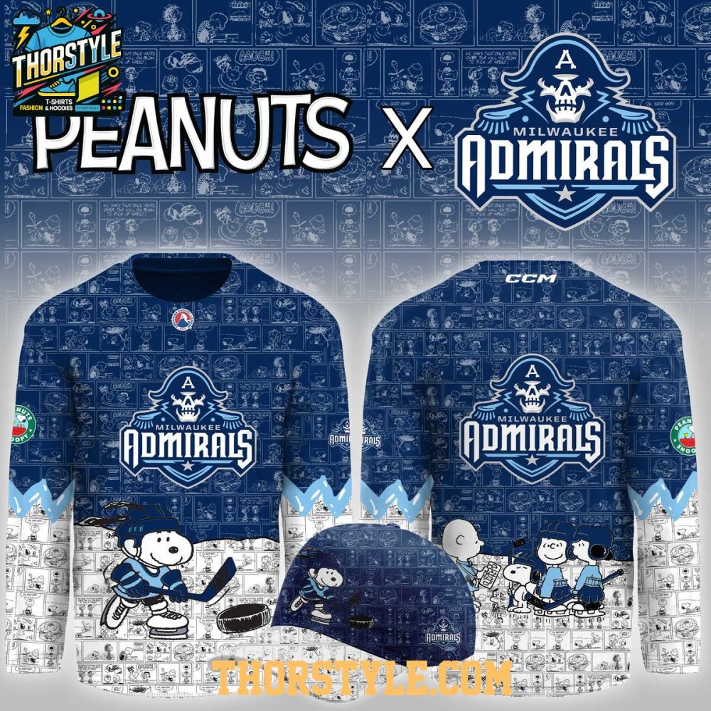 Milwaukee Admirals Peanuts Night 2026 Snoopy Game Personalized Hockey Jersey