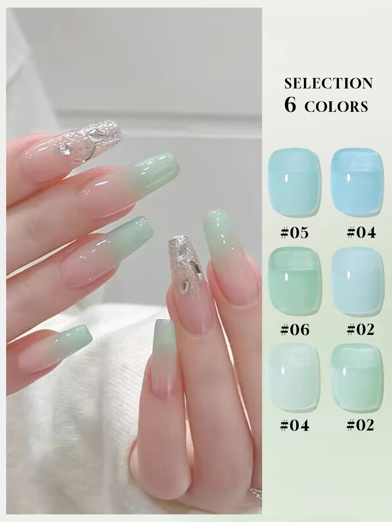 1-12pcs 12ml Premium Mint Mambo Gel Nail Polish 12 Colors Solid Color UV Gel Shiny Finish Soak Off for Salon & Home