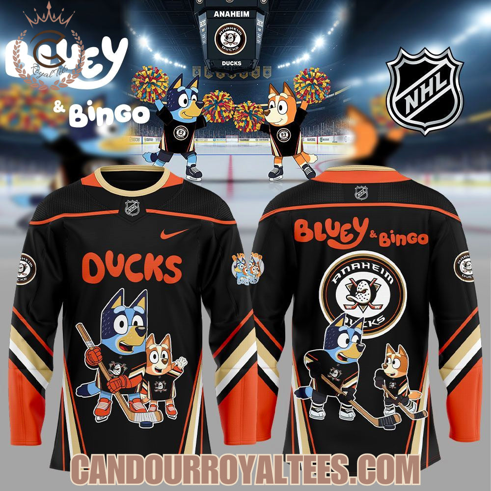 Anaheim Ducks Bluey And Bingo Jersey