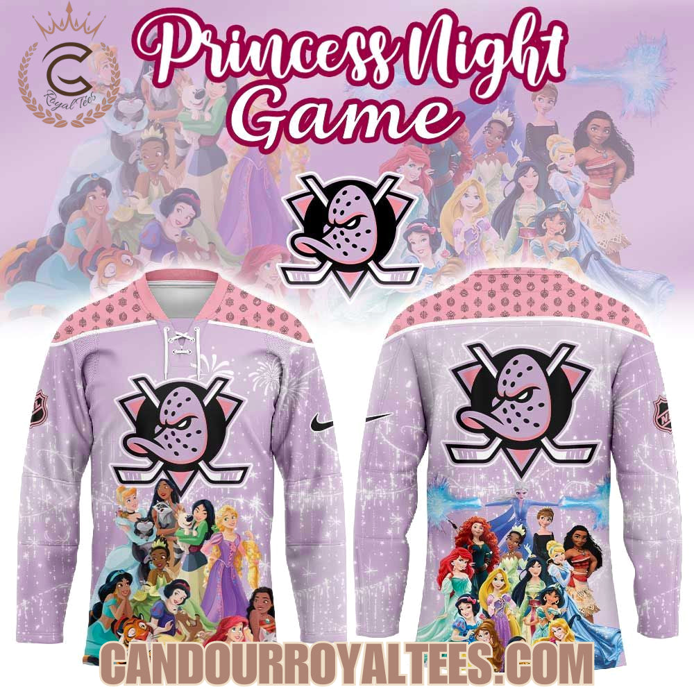 Anaheim Ducks Disney Princess Game Hockey Jersey