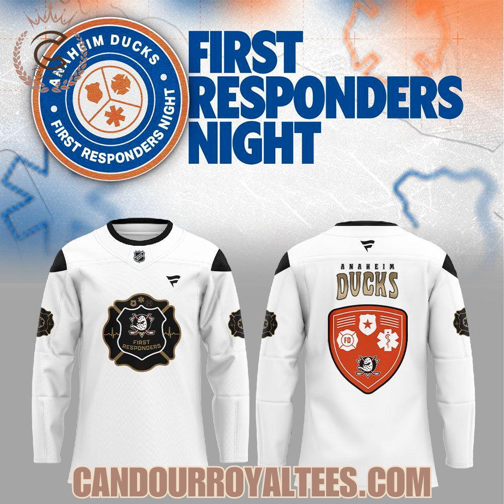 Anaheim Ducks First Responders Night 2026 Hockey Jersey