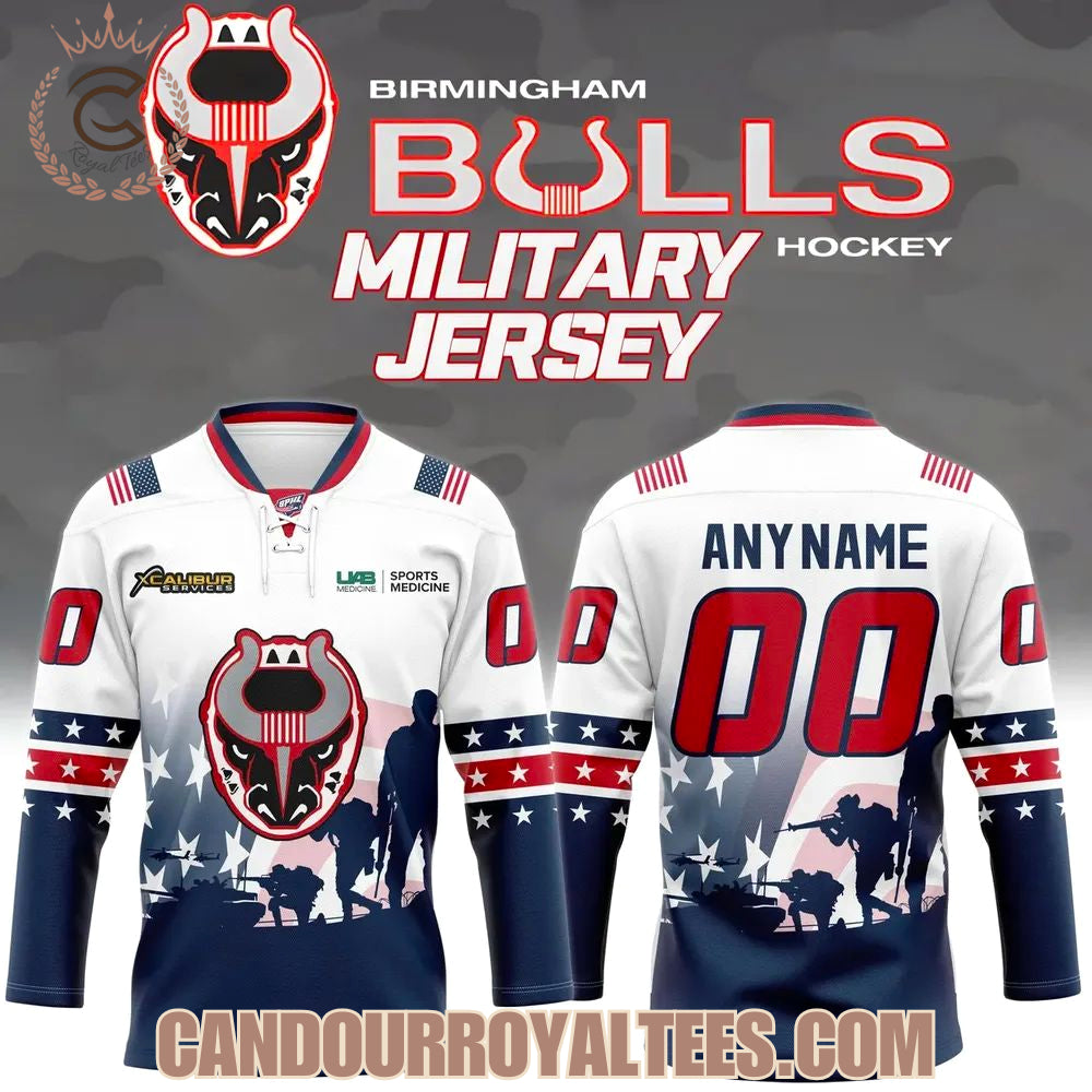Birmingham Bulls 2025 Military Appreciation Jersey