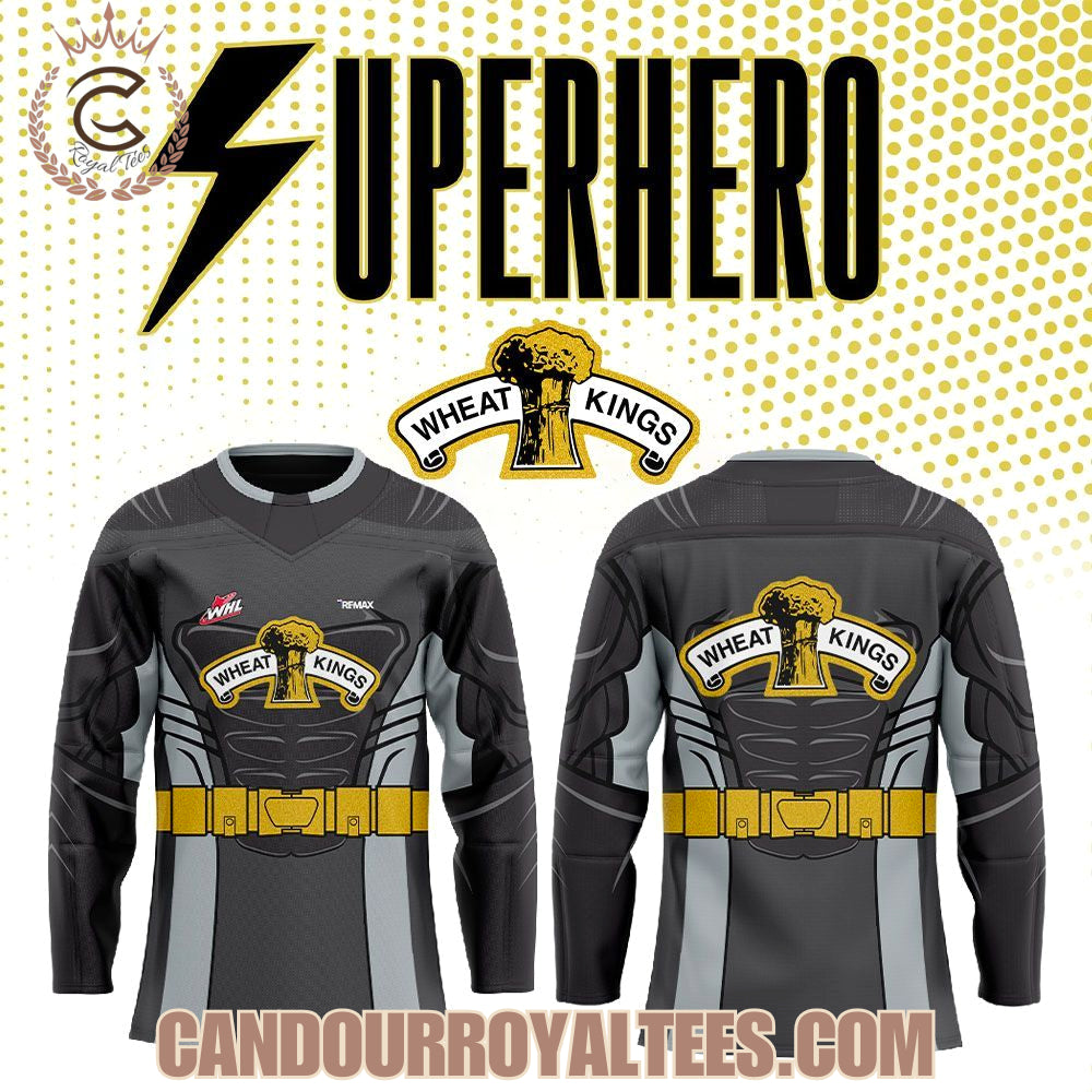 Brandon Wheat Kings Superhero Night 2025 Hockey Jersey
